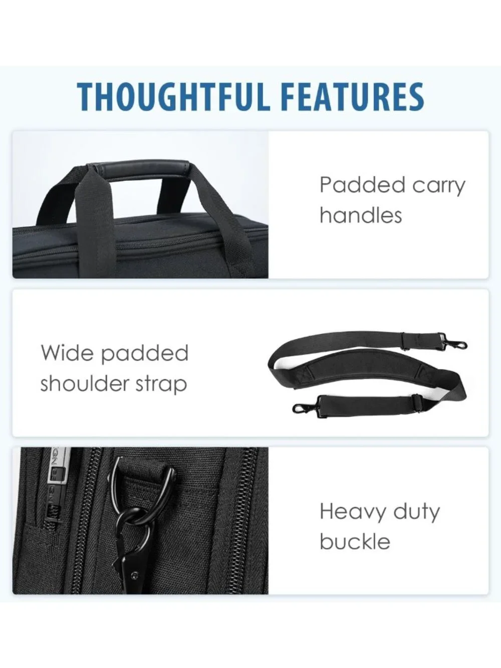 Expandable Water-Resistant Laptop Bag for 17.3” Devices - Stylish Messenger